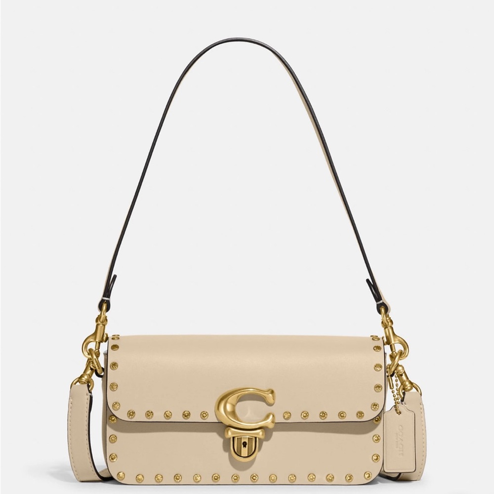 Coach Studio Baguette Bag With Crystal Rivets